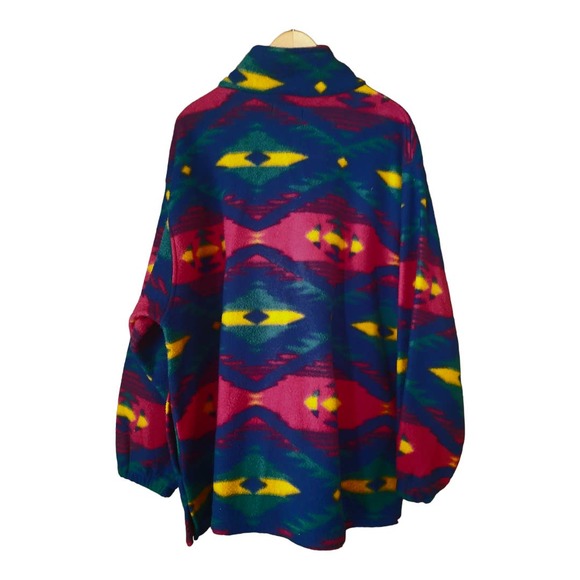 Michelle-Louise Womens Aztec Multicolored 1/4 Zip Pullover Size XL - Picture 2 of 5